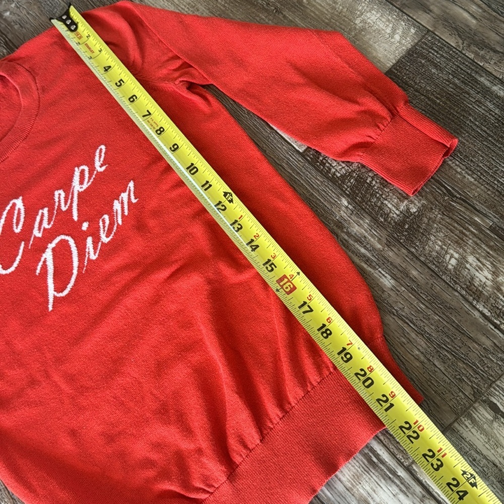 BANANAS REPUBLIC RED SWEATER, XSMALL - Picture 8 of 10